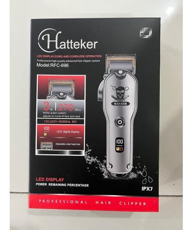 Hatteker Hair Cutting Kit Pro - Professional Barber Clippers for Men - Cordless Beard Trimmer - IPX7 Waterproof - Buy Online on SooperMarket.com