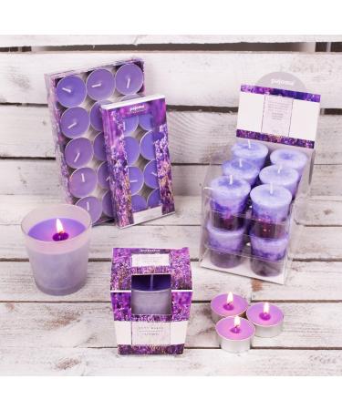 Pajoma Lavender Votive Candles - Set of 12 | 55g | Premium Marble Design | 17 Hours Burn Time | Perfect for Home & Gifts - Buy Online on SooperMarket.com