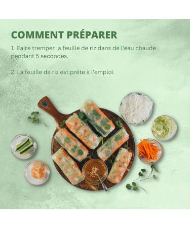 TufoCo Bamboo Tree Vietnamese Rice Paper 22x22 cm 340g - High Quality Eco-Friendly Wrappers - Buy Online on SooperMarket.com