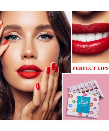 QIUFSSE 12 Colors DIY Lip Gloss Pigment Set - Natural High Color Rendering Red Warm Pigment for Lip Gloss Making - Set A - Buy Online on SooperMarket.com