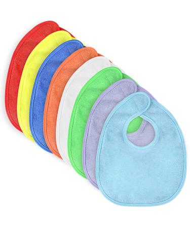 Vicloon Baby Bandana Dribble Bibs Drool Bibs 8pcs Infant Bibs Baby Teething Bibs Soft and Absorbent with Velcro Newborn Baby Gifts - Baby Bibs for Comfortable Kids Multicolor