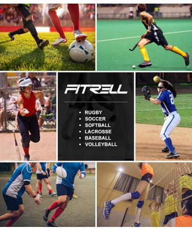 FITRELL Over-the-Calf Knee High Baseball Soccer Softball Socks (2 Pack) - Red - Medium - Buy Online on SooperMarket.com