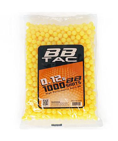 BBTac 1000 Bag .12g 6mm BBs for Airsoft Guns