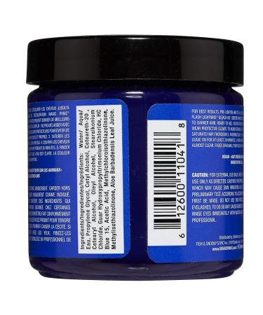 MANIC PANIC Blue Moon Hair Dye - Bright Neon Cool True Blue Color - Vegan, PPD & Ammonia Free (4oz) - Buy Online on SooperMarket.com