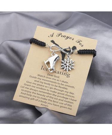 MyoSpark Ice Skating Bracelet - Figure Skater Gift for Skate Lovers | Skater Jewelry for Ice Skating Team - Ice Skating Card Included - Buy Online on SooperMarket.com