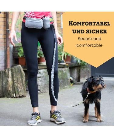Vitazoo Jogging Line for Dogs | Elastic Running Leash with Adjustable Belt & Reflective Sections | Best Dog Jogging Leash with Belt Bag - Buy Online on SooperMarket.com