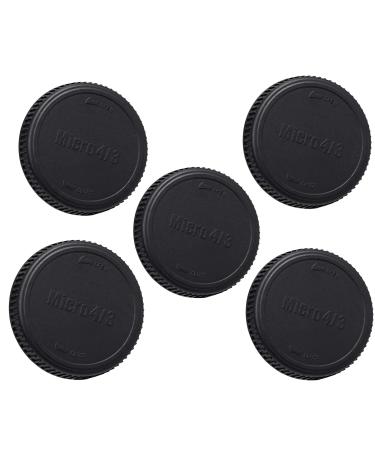(5 Packs) M43 Rear Cap, MFT Rear Lens Cover, Rear Lens Cap M43, Micro Four Thirds Lens Back Cap, Compatible with Panasonic Lumix/Olympus Micro 4/3 Mirrorless Camera Lens M43 Rear Caps