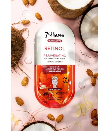 7th Heaven Retinol Nutriactive Rejuvenating Sheet Mask Enriched with Amino Acids to Moisturise and Brighten Skin - Buy Online on SooperMarket.com