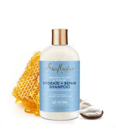 SheaMoisture Manuka Honey & Shea Butter Shampoo - Hydrate & Repair Damaged Hair (13 oz) - Buy Online on SooperMarket.com