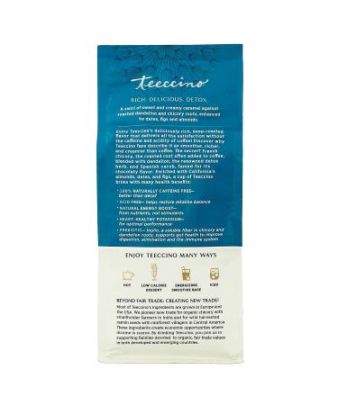 Teeccino Dandelion Caramel Nut Herbal Coffee, Prebiotic & Gluten Free - 10oz (Pack of 3) - Buy Online on SooperMarket.com