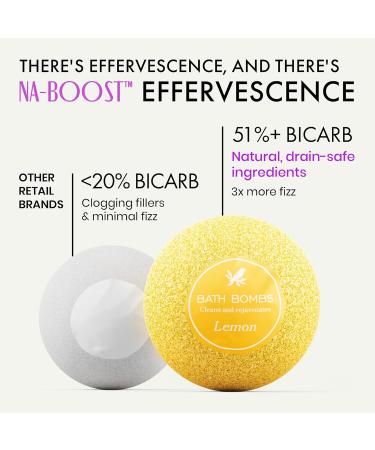 Relaxing All Natural Bath Bombs Gift Set for Men and Women - 6 Packs with Essential Oils - Sulfate and Paraben-Free - Buy Online on SooperMarket.com