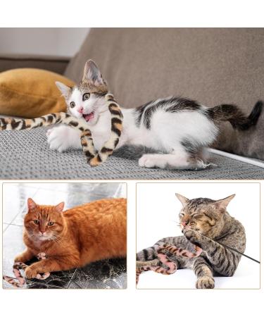 Jeffdad 2-Piece Interactive Cat Wand Toy Interactive Cat Wand Leopard Ribbon Toy fits most cats and kittens - Buy Online on SooperMarket.com