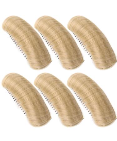 6Pcs Invisible Fluffy Hair Pad 1x5 Inch Volume Boost Invisible Hair Clips for Women Girls Wedding Party Dancing Hair Bumps for Volume Insert Invisible Fluffy Hair Pad
