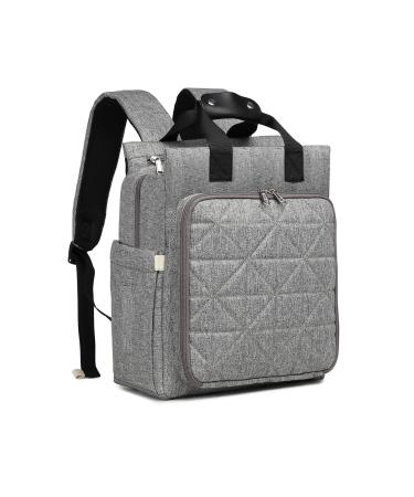 KONO Diaper Backpack Changing Bag Baby Backpack Large Multifunctional Baby Bags for Mom and Dad Gray