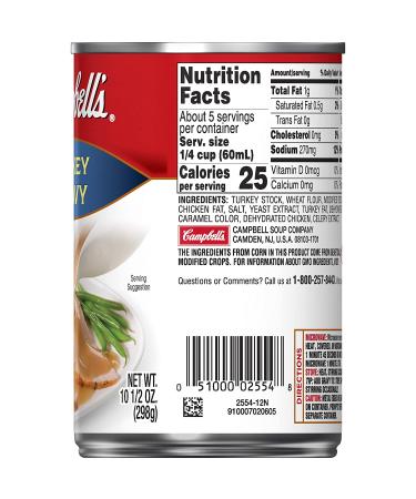 Campbell's Turkey Gravy 10.5oz - Rich and Flavorful Turkey Gravy - Buy Online on SooperMarket.com