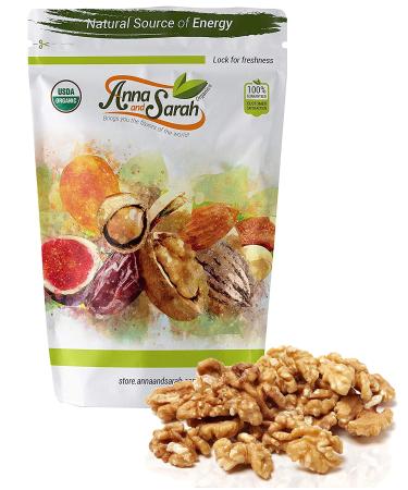 Anna and Sarah Organic Raw Walnuts, 2 Lbs 2 Pound (Pack of 1)