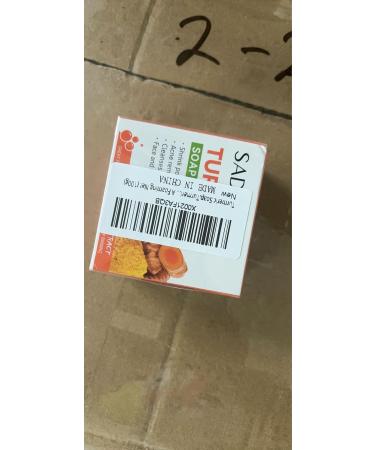 Turmeric Soap Turmeric Brightening Soap Kojic Acid Soap Turmeric Soap Bar Turmeric Soap Bar for Deep Cleansing Women's Men's Soap Bar for Face & Body with A Foaming Net (100g) - Buy Online on SooperMarket.com
