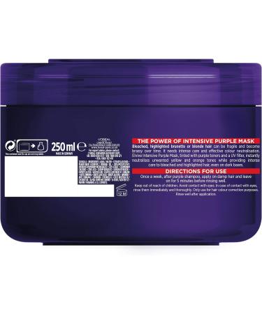 L'Oreal Paris Elvive Colour Protect Anti-Brassiness Purple Mask 250ml - Pack of 1 - Buy Online on SooperMarket.com