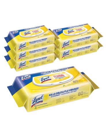 Lysol Disinfecting Handi-Pack Wipes, Lemon and Lime Blossom, 480 Count