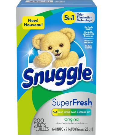 Snuggle Plus SuperFresh Fabric Softener Dryer Sheets - 200 Count - Buy Online on SooperMarket.com