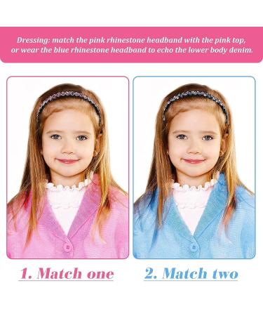 Rhinestone Teeth Comb Headbands - 8 Piece Set | Crystal Wave Headband for Women and Girls - Non-Slip Hair Accessories - Buy Online on SooperMarket.com