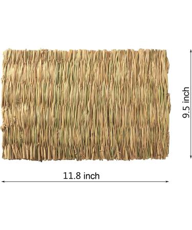 3 Pack Rabbit Bunny Mat - Natural Straw Woven Grass Chew Toy Bed for Small Animals - Buy Online on SooperMarket.com