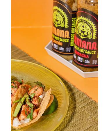 Kumana Avocado Hot Sauce Jalape o - Keto & Paleo Friendly, Sugar Free, Gluten Free, Low Carb - 13.1 oz Bottle - Buy Online on SooperMarket.com
