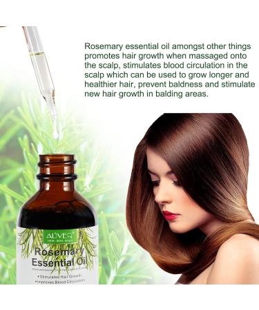 Rosemary Oil for Hair Growth & Loss Regrowth Treatment - 2.02 oz | Strengthens, Nourishes Scalp, Improves Circulation - Men & Women - Buy Online on SooperMarket.com