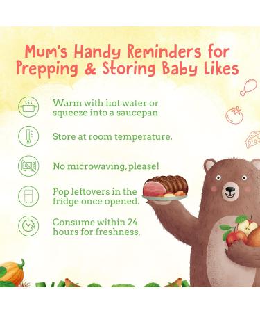 Organic Halal Baby Food Pouches - Stage 2 Rice & Chicken Puree 12x130g | 7+ Months - Buy Online on SooperMarket.com