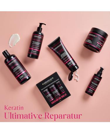 Kerargan Ultra Repairing Hair Serum with Keratin - Protect & Smooth Strained Hair | Natural Oils Sulfate-Free 100ml - Buy Online on SooperMarket.com