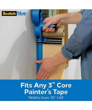 ScotchBlue Painter's Tape and Paper Dispenser  Applies Masking Paper with Painter s Tape to Protect and Cover Surfaces  Tape Dispenser Includes Plastic Blade  Fits 12 Inch Masking Paper - Buy Online on SooperMarket.com