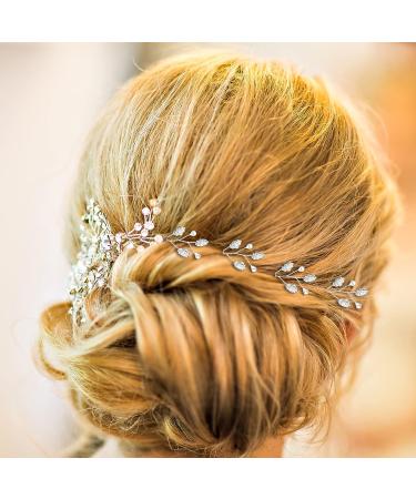 12-Piece Bridal Hair Pins Set - Pearl Crystal Hair Accessory for Wedding Party - Perfect for Bride, Bridesmaids, Flower Girls - Buy Online on SooperMarket.com