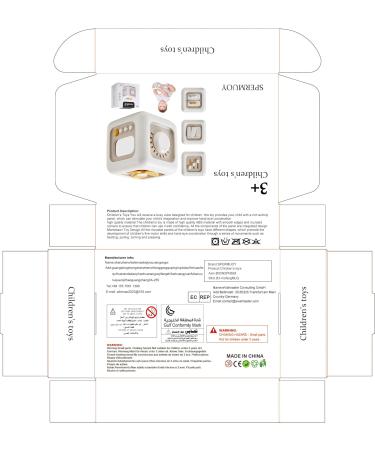 Spermuoy Busy Activity Cube - Montessori Toy for 1 Year Olds | International Shipping - Buy Online on SooperMarket.com