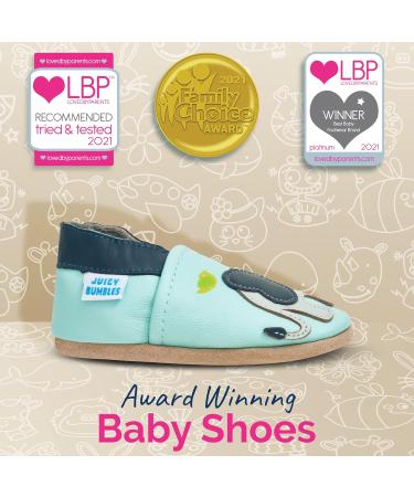 Blue Elephant Baby Shoes | Soft Sole Leather Toddler Shoes 0-6 Months | Baby Boy & Girl Walking Shoes - Buy Online on SooperMarket.com