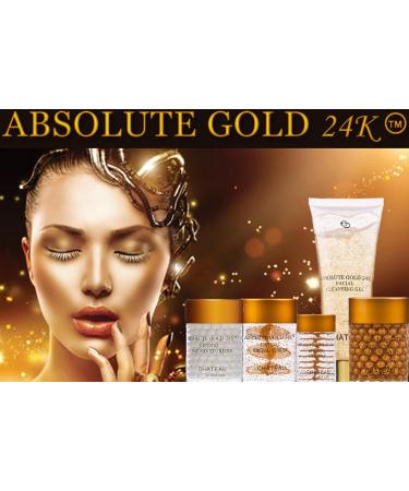 Absolute Gold 24K Deep Peeling Gel - Gold Pearl Powder & Ginger Extract for Radiant Skin | 2.04 fl. oz | Paraben & Fragrance Free - Buy Online on SooperMarket.com