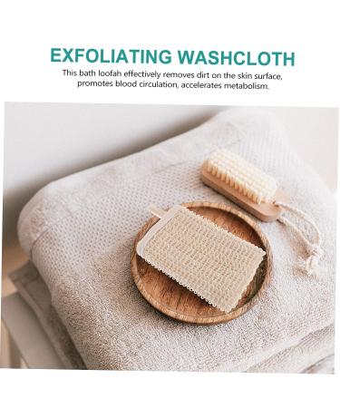 Beavorty 4-Piece Double-Sided Bath Scrubber Set - Body and Face Towels for Travel and Home - 28x25cm - Buy Online on SooperMarket.com