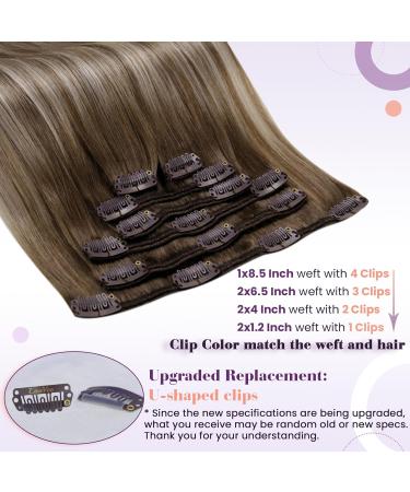Shop Laavoo Real Hair Clip-In Extensions | Blonde Balayage Ombre | 105g - 7pcs - Buy Online on SooperMarket.com