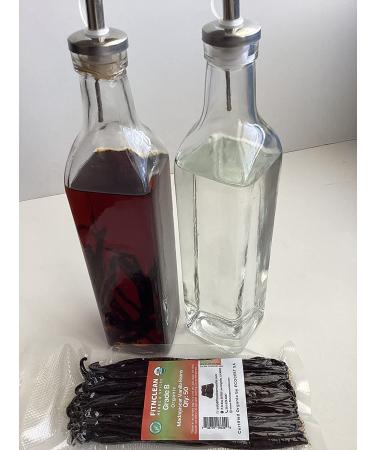 Organic Madagascar Vanilla Beans Grade B - 50 Count Pack for Extract & Baking by FITNCLEAN VANILLA - Buy Online on SooperMarket.com