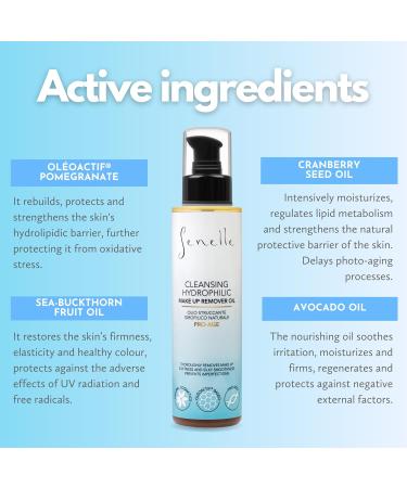 Senselle Natural Cleansing Makeup Remover Oil - 150ml with Pomegranate & Sea-buckthorn Fruit Oil - Buy Online on SooperMarket.com