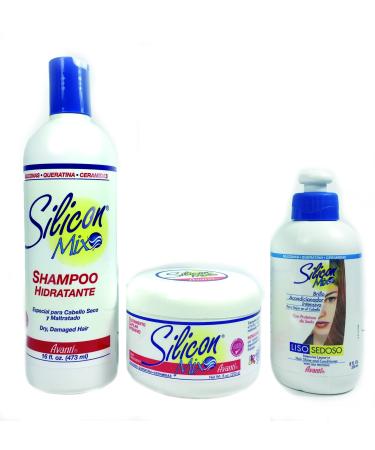 Silicon Mix Hydrating Shampoo 16oz Leave-in Conditioner Treatment 8oz "SET" by Silicon Mix