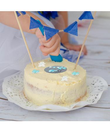 Baking Decorations Baby Mix Set in Blue 8 Pieces Various Baby Motifs as Fondant Decoration for Baking Cupcakes & Muffins Ideal for Baby Showers & Gender Reveal Parties - Buy Online on SooperMarket.com
