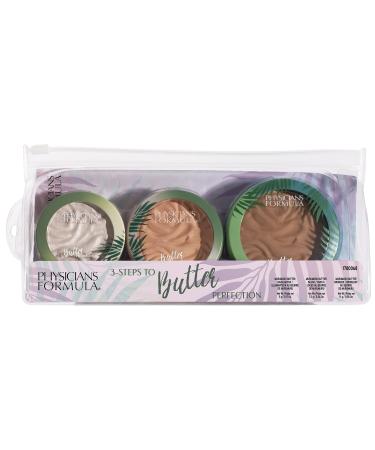 Physicians Formula 3Steps to Butter Perfection Butter Bronzer Highlighter and Blush, Multi, 0.81 Ounce