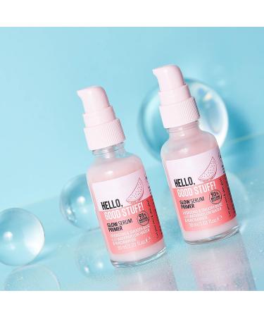 essence Hello Good Stuff! Glow Serum Primer | Hydrating Lightweight Makeup Base | Niacinamide & Watermelon Extract | Vegan & Cruelty Free - Buy Online on SooperMarket.com