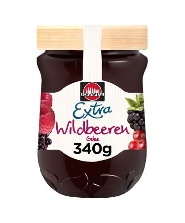 Schwartau Extra Wild Berry Jelly pack of 8 (8 x 340 g)
