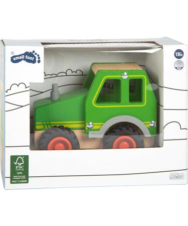 Small Foot Tractor - 100% FSC-Certified Wood Toy with Large Rubber Tires for Ages 18 Months & Up - Eco-Friendly Green Children's Ride-On - Buy Online on SooperMarket.com