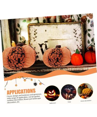 NAMOARLY 3pcs Halloween Decorations Home Decor Halloween Stuffed Pumpkin Halloween Layout Decor Pumpkin Adornment Halloween Scene Decor Pumpkin Decor Pumpkins Model Household Cloth Supplies Orange2 15X15X15CM - Buy Online on SooperMarket.com