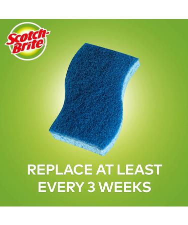 Scotch-Brite Non-Scratch Scrub Sponges - 3 Pack for Dishes & Kitchen Cleaning - Buy Online on SooperMarket.com