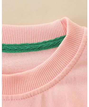 Girls Christmas Pink Sweatshirt | Cotton Top for Kids | Long Sleeve Pullover | Toddler Clothes Ages 1-12 - Buy Online on SooperMarket.com