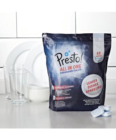 Buy Amazon Presto! Dishwasher Tablets - 120 Washes Fresh Scent 2 Packs of 60 | International Shipping Available - Buy Online on SooperMarket.com