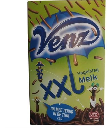 Hagelslag Milk Chocolate XXL Sprinkles Venz | Dutch Chocolate Sprinkles Extra Large Milk | Dutch Sprinkles Milk from Venz | 13.4 Ounce Total - Buy Online on SooperMarket.com